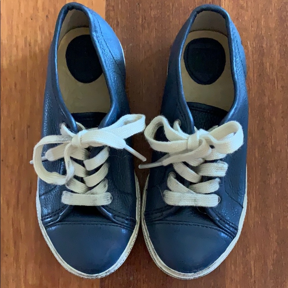 Kids Frye Leather Chambers low sneakers Sz 10